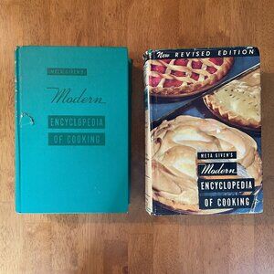 Vintage 1959 Meta Given's Modern Encyclopedia of Cooking (2 volume set)